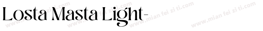Losta Masta Light字体转换